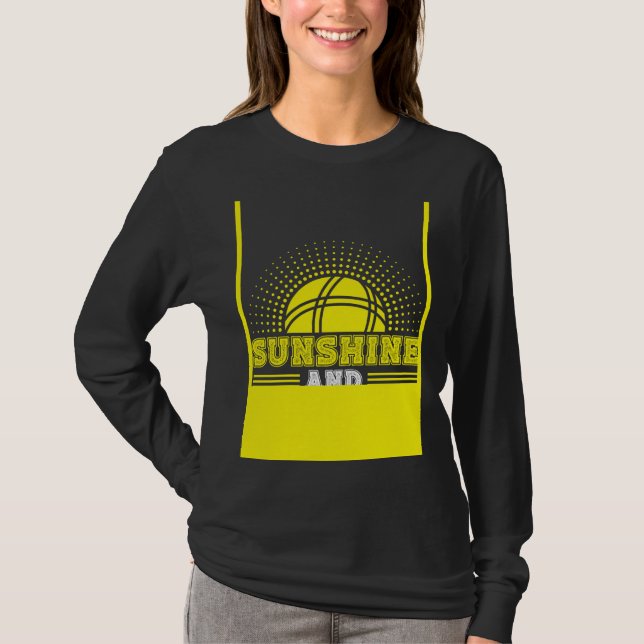 Camiseta Impresión trasera Sol y bola de bochas (Anverso)