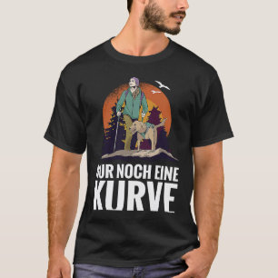 Camiseta Impresión trasera Solo una curva más Senderismo y