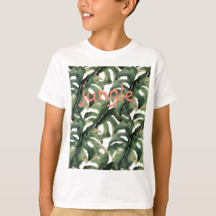 Camiseta Impresión tropical en acuarela