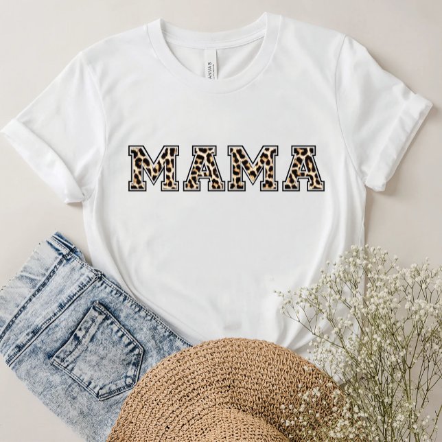 Camiseta Impresión WILD Mama Leopard (Subido por el creador)