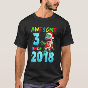 Camiseta Impresionante 3 niños desde el tercer cumpleaños d