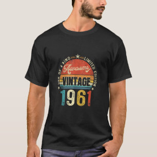 Camiseta Impresionante 61 Años Antiguo Vintage 1961 Retro 6