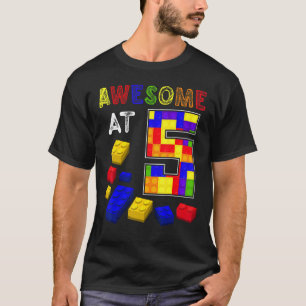 Camiseta Impresionante a los niños de 5 años de edad en blo