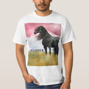 Camiseta Impresionante acuarela de caballo