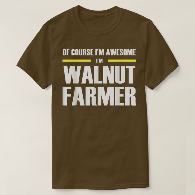 Camiseta Impresionante agricultor de nueces (Diseño del anverso)