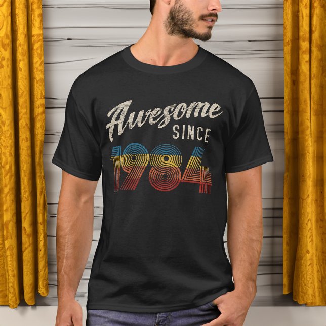 Camiseta Impresionante año de nacimiento de 1984 40º cumple (awesome since 1984 40th birthday tshirt)