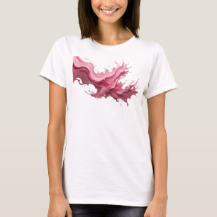 Camiseta Impresionante Arte ABSTRACTO Rosa Impresión de Art