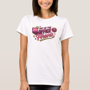 Camiseta Impresionante arte wearable ROJO FUERA DE LA OFICI