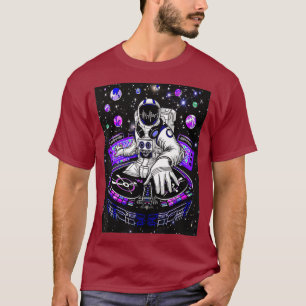 Camiseta impresionante ASRONAU DJ MUSIC MIX LOVER GRAPHIC