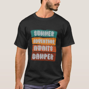 Camiseta Impresionante aventura de verano espera camping