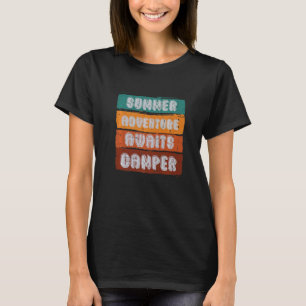 Camiseta Impresionante aventura de verano espera camping
