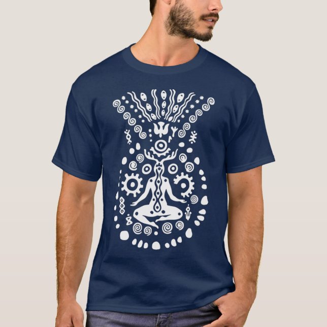 Camiseta Impresionante Ayahuasca Lover DMT diseña chamán (2 (Anverso)