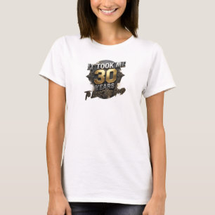 Camiseta Impresionante Azul TOOK 30 LOOK GOOD Estampa Creat