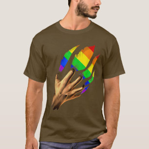 Camiseta Impresionante bandera significa lluvia del orgullo