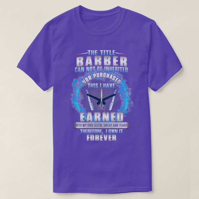 Camiseta Impresionante barber dedicado (Diseño del anverso)