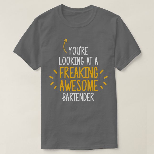 Camiseta Impresionante Bartender 2 (Diseño del anverso)