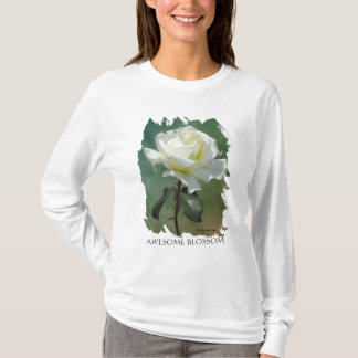 Camiseta Impresionante Blossom White Rose