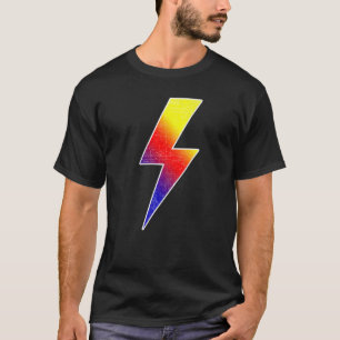 Camiseta Impresionante calor Retro FRÍO FRENTE Y Atrás Y Lu
