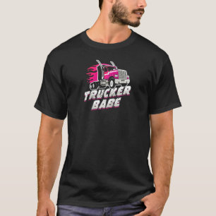 Camiseta Impresionante camionera Babe Trailer Taxista Mujer