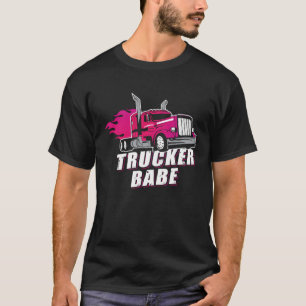 Camiseta Impresionante camionera Babe Trailer Taxista Mujer
