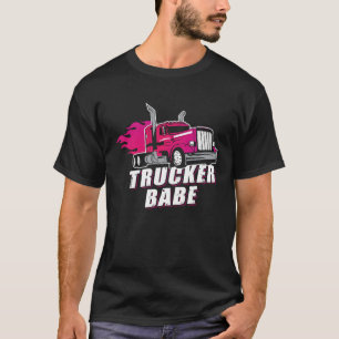 Camiseta Impresionante camionera Babe Trailer Taxista Mujer