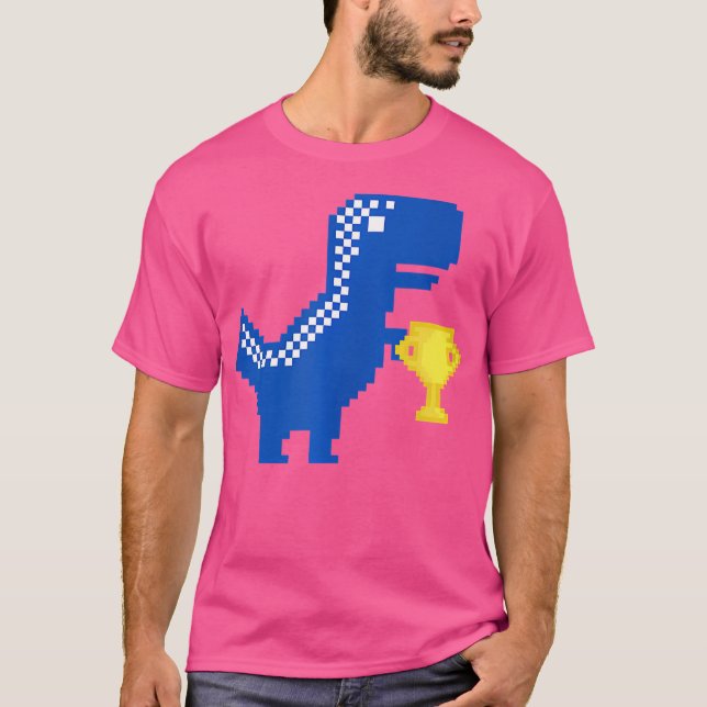 Camiseta Impresionante campeón de dinosaurio ganador T-Rex  (Anverso)