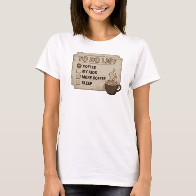 Camiseta impresionante COFFEE FIRST SAVE WORLD dor (Anverso)