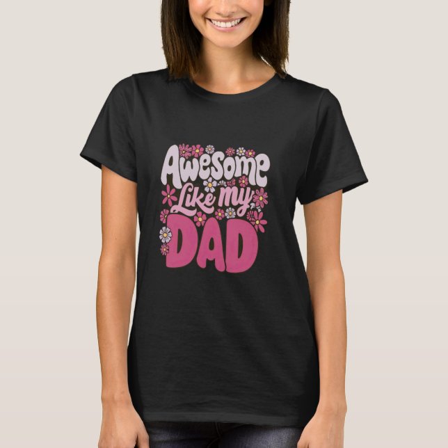 Camiseta Impresionante como el día de papá 6 divertidos pad (Anverso)