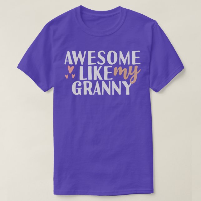 Camiseta Impresionante como mi abuela (Diseño del anverso)