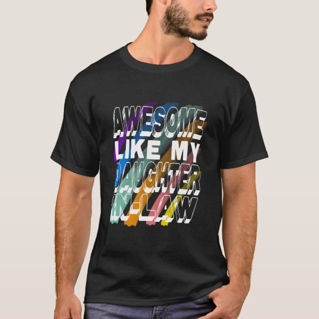 Camiseta Impresionante como mi cuñada, familia colorida (Anverso)