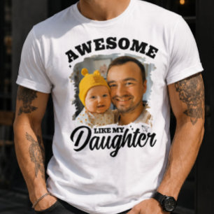Camiseta Impresionante Como Mi Hija Foto Personalizada De P