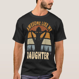 Camiseta Impresionante como mi hija retro hombres papá padr