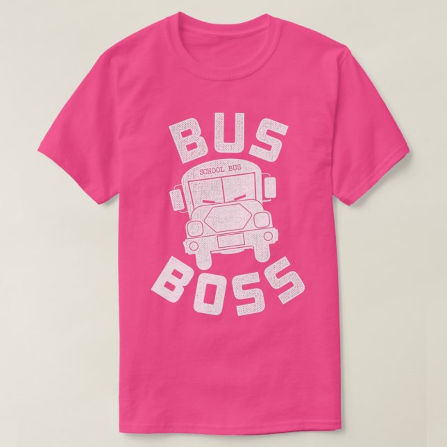 Camiseta Impresionante conductor de autobús jefe de diseño  (Diseño del anverso)