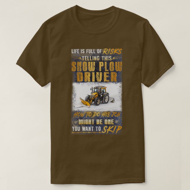 Camiseta Impresionante controlador de nieve 3 (Diseño del anverso)