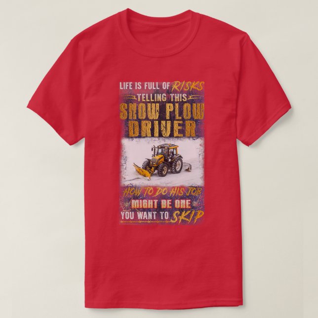 Camiseta Impresionante controlador de nieve 5 (Diseño del anverso)