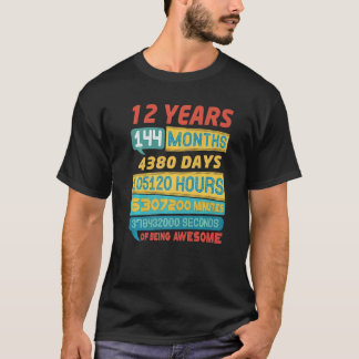 Camiseta Impresionante cosecha de 12 años de antigüedad 12º