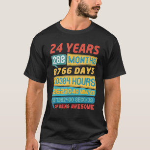 Camiseta Impresionante cosecha de 24 años de antigüedad 24 