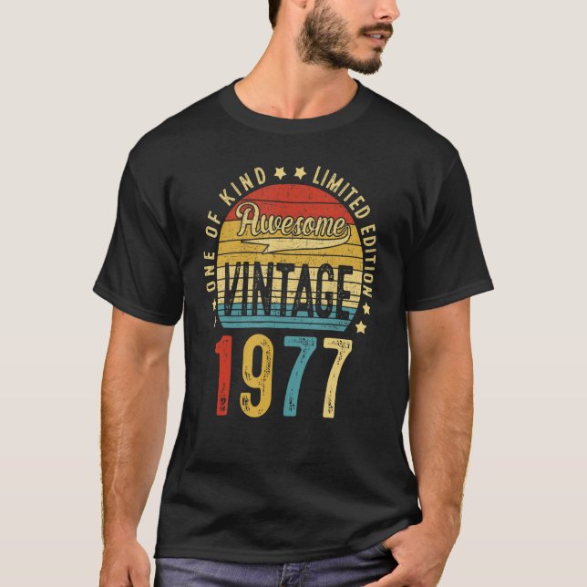 Camiseta Impresionante cosecha de 45 años de edad 1977 45º  (Anverso)