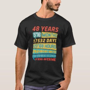 Camiseta Impresionante cosecha de 48 años de antigüedad 48º