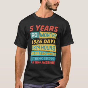 Camiseta Impresionante cosecha de 5 años de antigüedad 5º c
