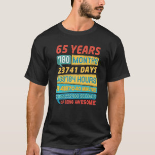 Camiseta Impresionante cosecha de 65 años de edad 65º cumpl
