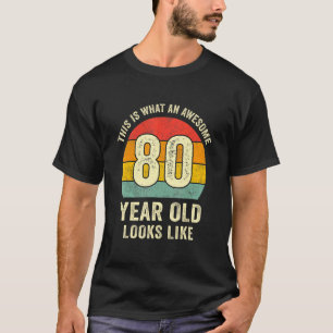 Camiseta Impresionante cosecha de 80 años Ochenta 80 cumple