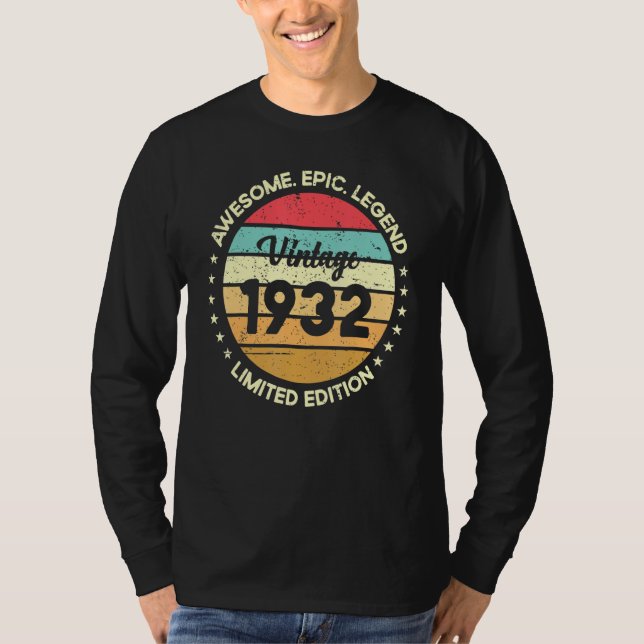 Camiseta Impresionante cosecha de leyenda épica de 1932 (Anverso)
