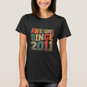 Camiseta Impresionante cosecha vintage desde 2011 11º cumpl