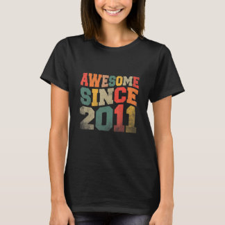 Camiseta Impresionante cosecha vintage desde 2011 11º cumpl