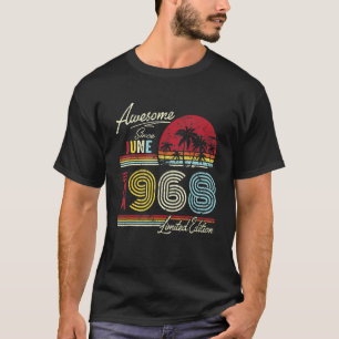 Camiseta Impresionante cosecha vintage desde junio de 1968 