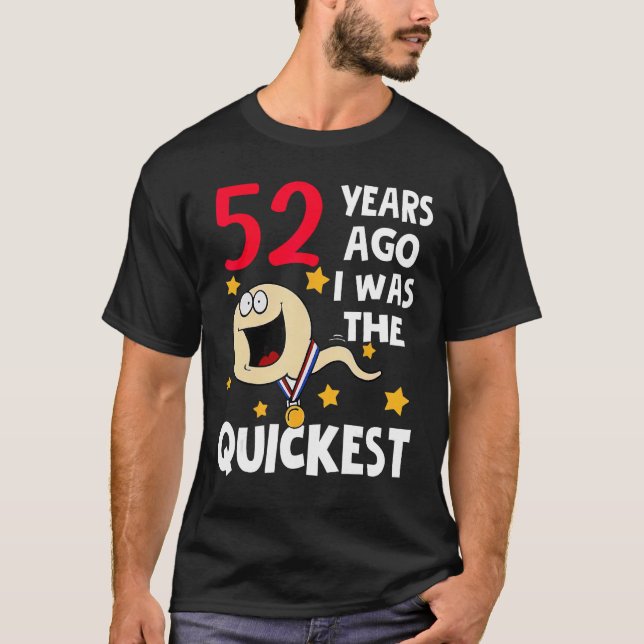 Camiseta Impresionante cumpleaños número 52 hace 52 años yo (Anverso)