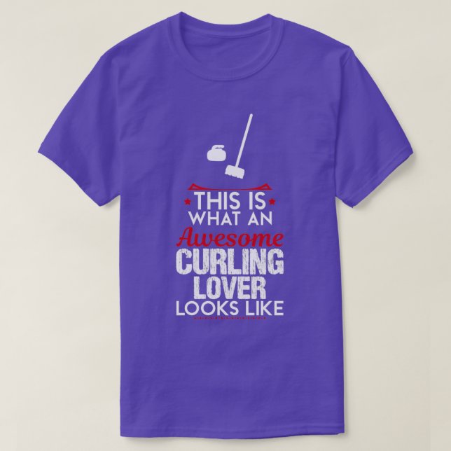 Camiseta Impresionante Curling Lover Gracioso Diseño Para R (Diseño del anverso)