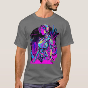 Camiseta Impresionante Cyborg Female AI Human Interface Fus