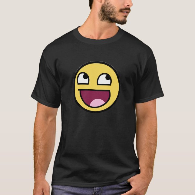 Camiseta impresionante del negro de la cara (Anverso)